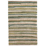 Francisco Green Handwoven Cotton Rug
