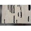 Tapis abstrait noir / blanc en laine tissé à la main-317969453