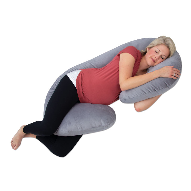 Oreiller de soutien moyen en polyester, Ardoise