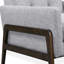 Fauteuil en polyester capitonné l 29 po Damion-868518286