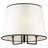 Linen Semi Flush Mount