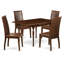 L'ensemble 5 pièces de table et chaises de cuisine comprend une table de salle à manger rectangulaire avec Dropleaf et 4 chaises, acajou-131571708-106903018-109972846