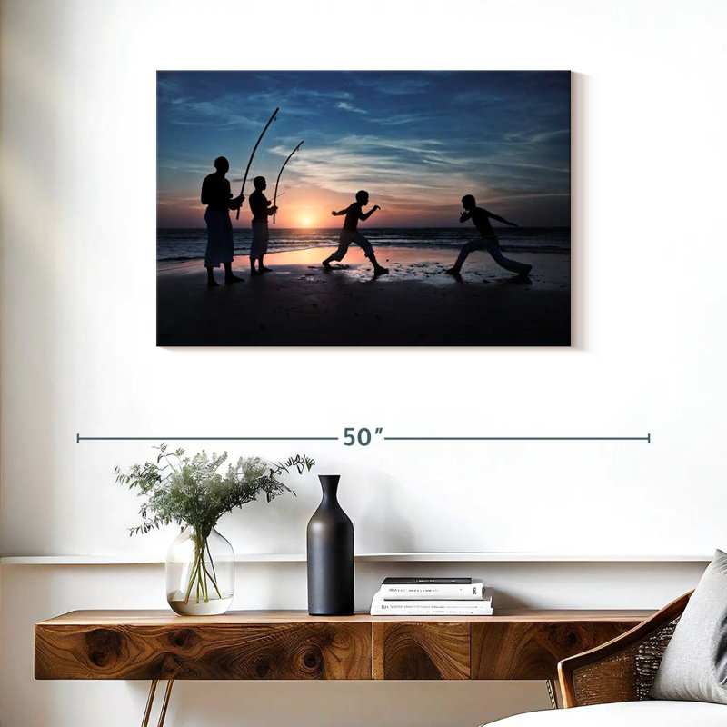 Capoeira, plage brésilienne Sireci, H 24 po x l 36 po