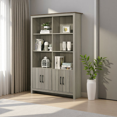 Bibliothèque l 47 "avec portes d'armoire