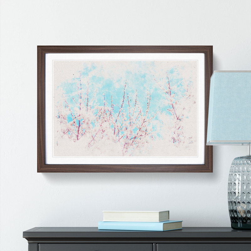 Top of the Blossom Tree - Picture Frame Painting Print, 24cm H x 33cm W x 2cm D, Walnut Framed
