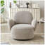 Chaise d'appoint pivotante pour le salon, confort semblable à un nuage avec tissu de haute qualité et rotation à 360 degrés-130790963