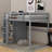 Wood Full Size Loft Bed With Wardrobe, Shelves And LED Light-1908517607