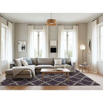 Tapis mauve lavable à la machine