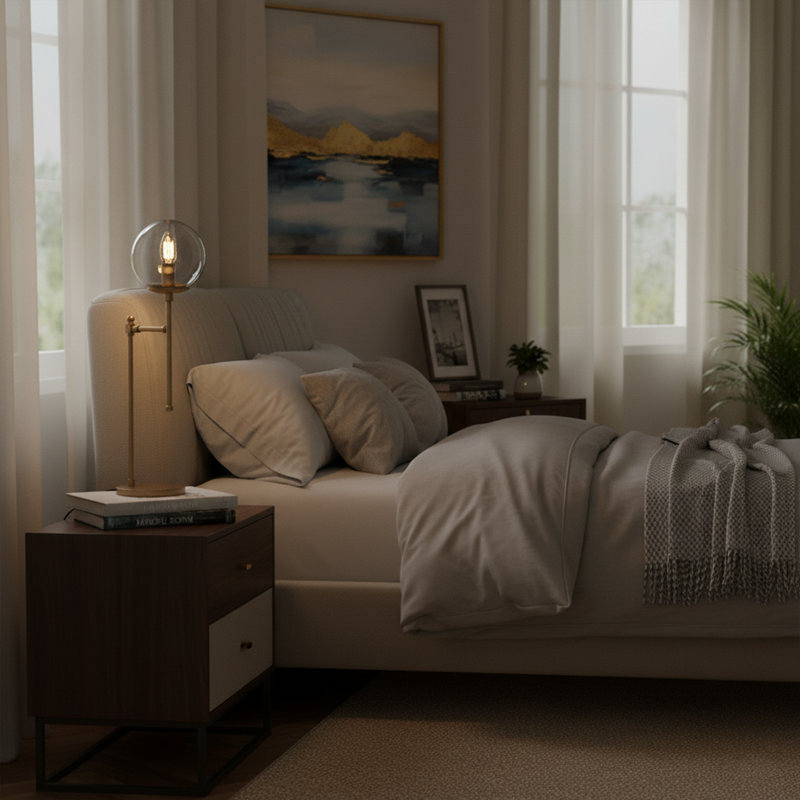 Lampe de table 26 po Modern Novelty, Clair, Doré