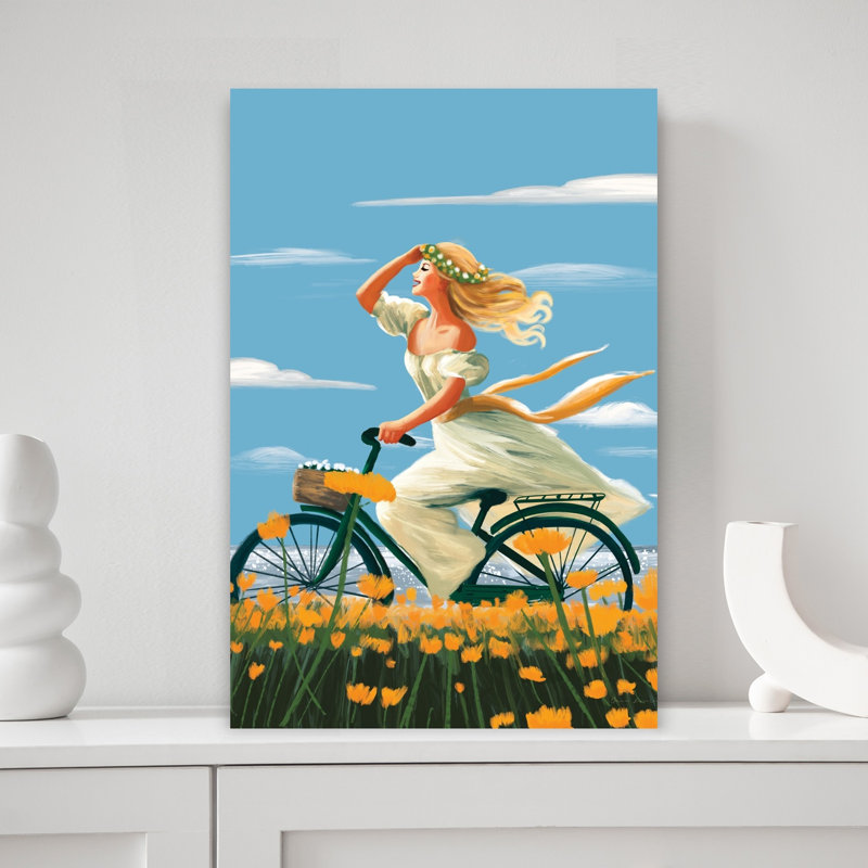 Impression d'art mural abstrait printemps été, 18" H x 12" W