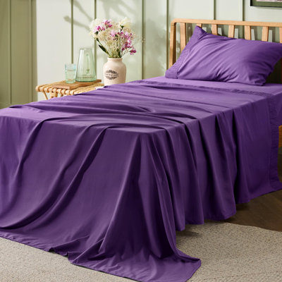 Ensemble de draps en microfibre de polyester pour literie Hotel Luxury