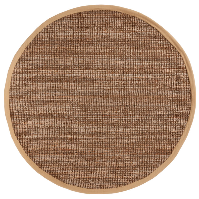 Auckland Flatweave Natural Area Rug, Round 10'