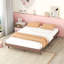 Base de lit plateforme flottante de conception moderne pour couleur blanc délavé-460173285-460173290