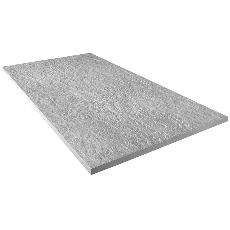 Limetech 23,62 po X 47,24 po Carrelage de sol en porcelaine mate (7,74 pieds carrés / chaque), Gris argenté