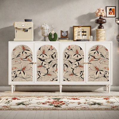 Wooden decorative multi-functional sideboard