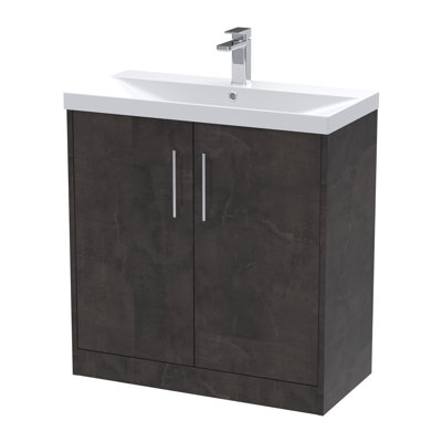 Juno 800mm Single Bathroom Vanity with Integrated Vitreous China Basin