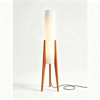 Lampe trépied en bois 46 po 46 po