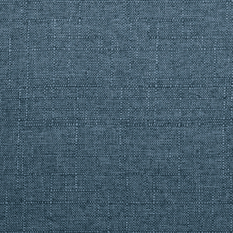 Chaise d'appoint rembourrée en tissu avec finition noyer, durable et confortable pour la décoration moderne, Bleu