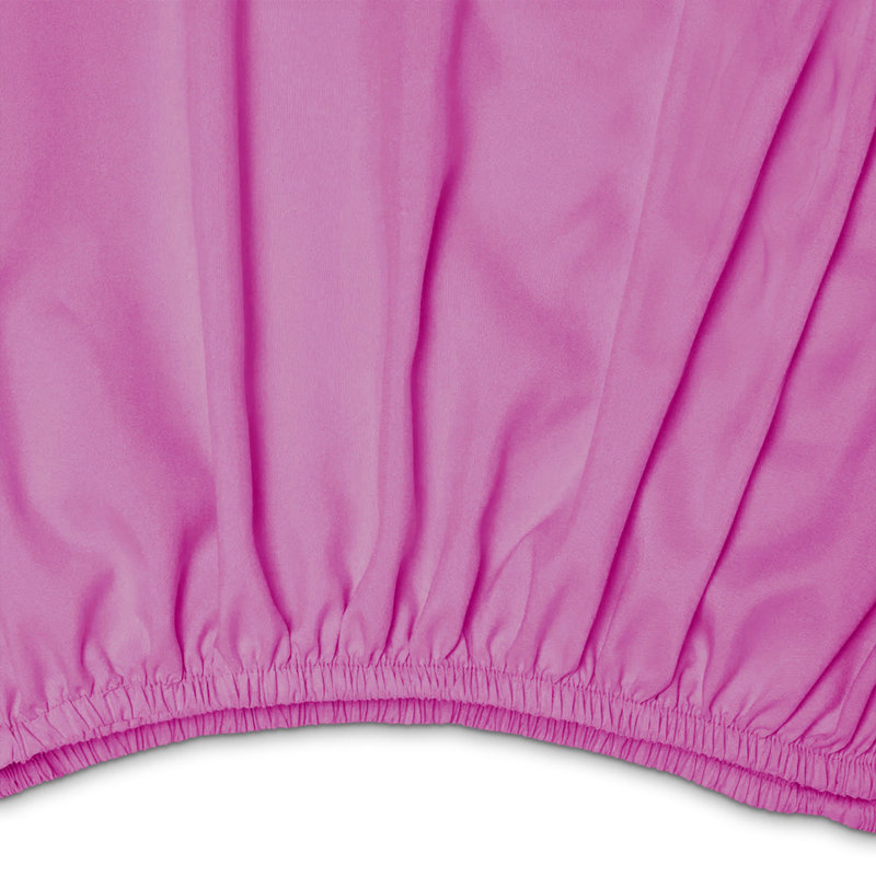 Microfiber Brushed Fitted Sheet, Double (4'6), Lilac/Purple