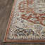 Tapis oriental en polypropylène tissé à la main en rouge / beige / gris-1258003612