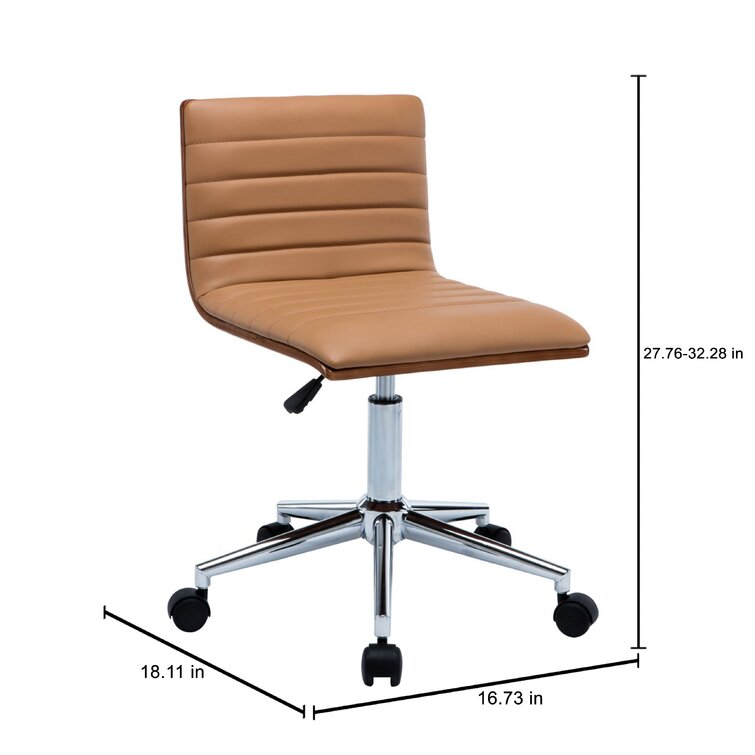 Kaycee Mid Back Task Chair Orren Ellis Upholstery Color: White