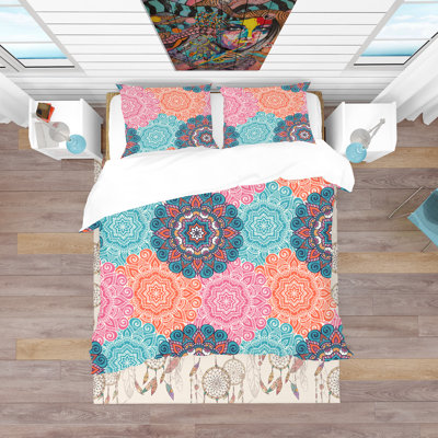 Ensemble de housse de couette bohème et éclectique