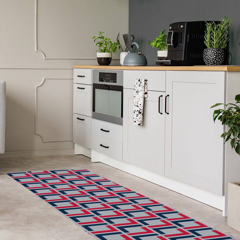 Tapis de couloir gris