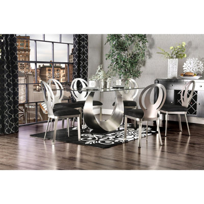 Contemporary Set of 2pc Dining Chairs