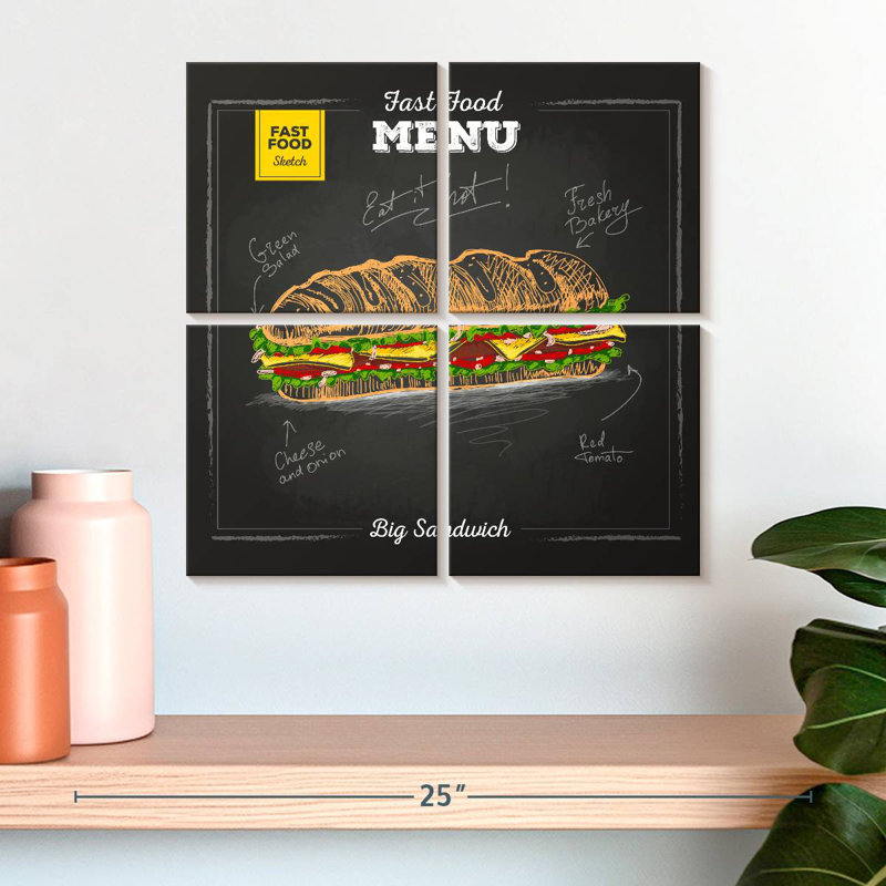 Yarlin Big Sandwich, H 18 po x l 18 po