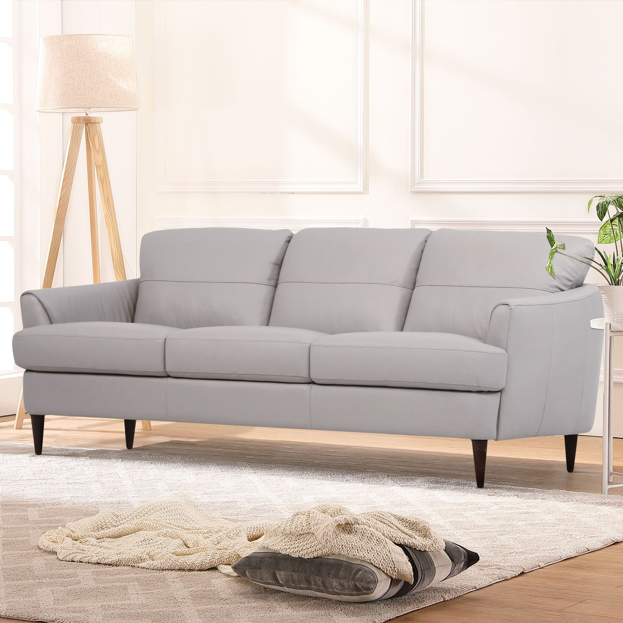 Latitude Run® 83'' Leather Sofa | Wayfair