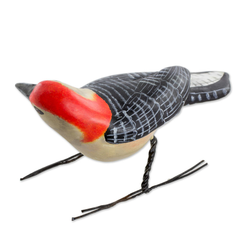 Figurine en céramique bellied woodpecker Kamdyn