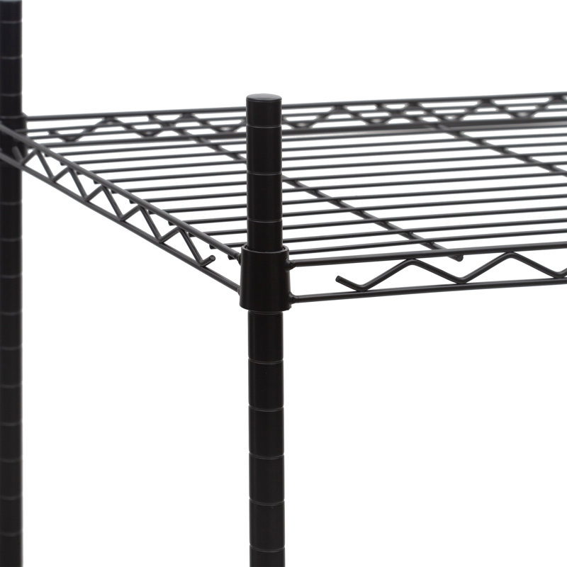 Galgano 53" H x 24" W x 18" D Microwave and Mini-Fridge Storage Rack