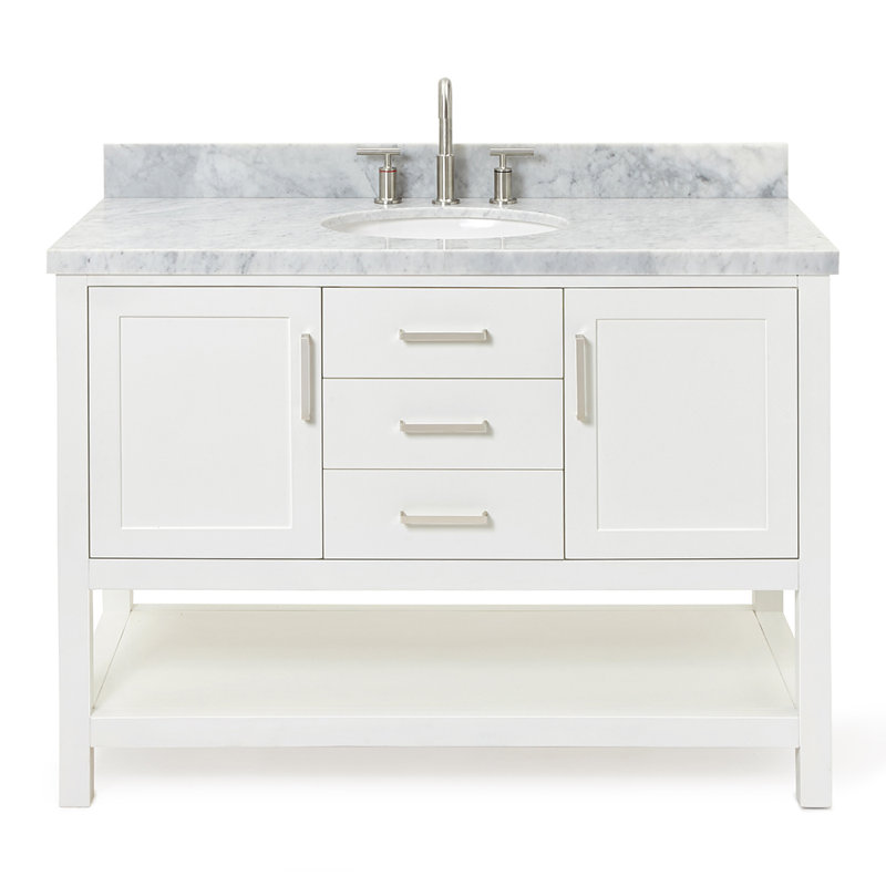 Bayhill 49'' W Single Vanity, White