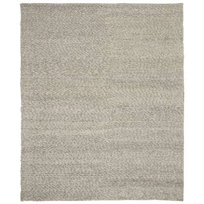 Riverstone Wool Area Rug in Gray/Ivory
