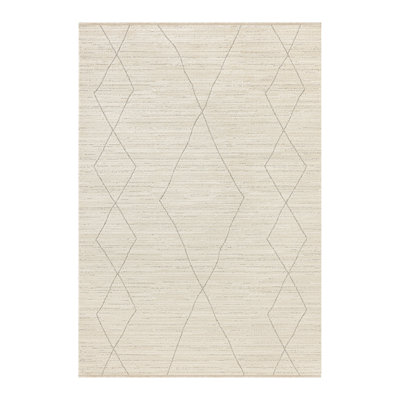 Maresia Diamond Area Rug, Ivory