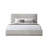 Gray Fabric Queen Bed