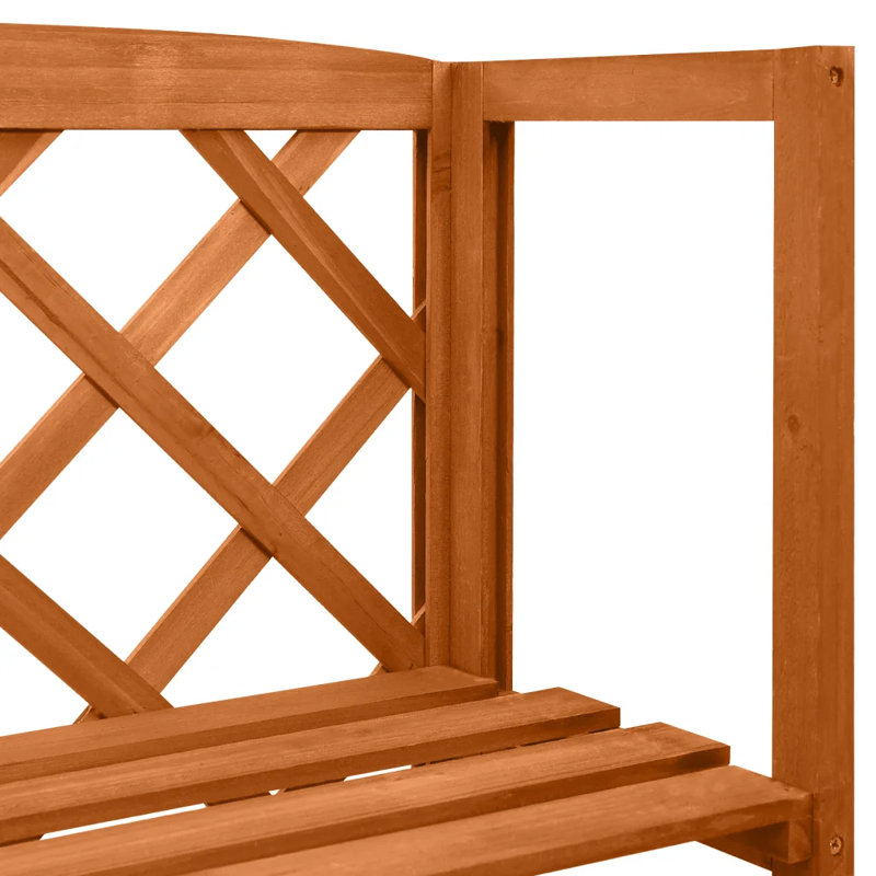 Miacomet 140cm H x 55cm W Solid Fir Wood Lattice Panel Trellis, Brown