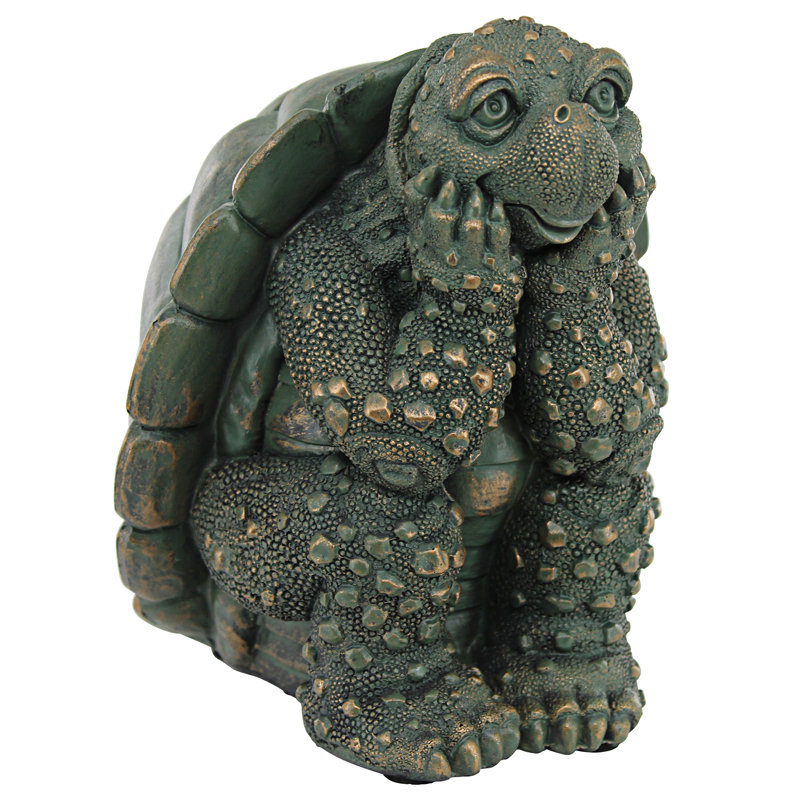 Statue de jardin tortue penseur