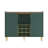 47.2'' Modern Bar Cabinet with Wine Racks and Storage Multi-purpose Home Bar & Liquor Bar, Green-1197614347