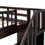 Lit superposé avec escalier et rangement fonctionnel. Longévité en bois massif. Espaces de rangement sous les escaliers. Barrière de sécurité. Conception convertible. Pas de boîte à ressorts. L 92,28 po x l 58,07 po x H 63,1 po