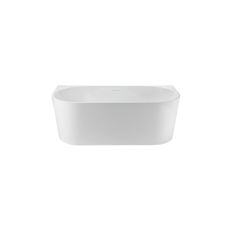Baignoire autoportante avec trop-plein Brize, blanc