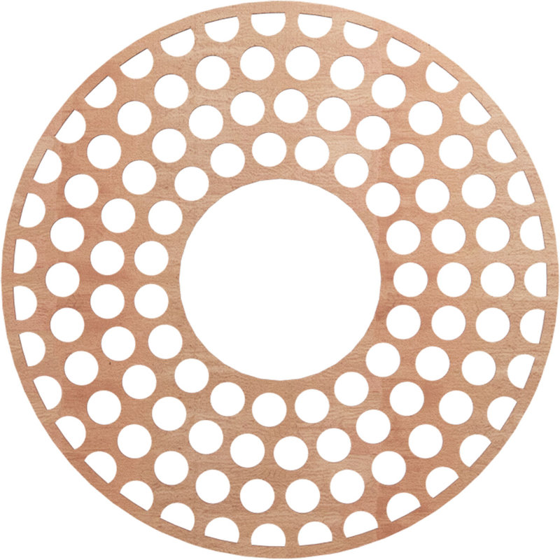 Médaillon de plafond 28 "x 28" x 10 1/8 "x P 3/8" Fink, H 34 po x l 34 po x P 0,38 po, Cerise
