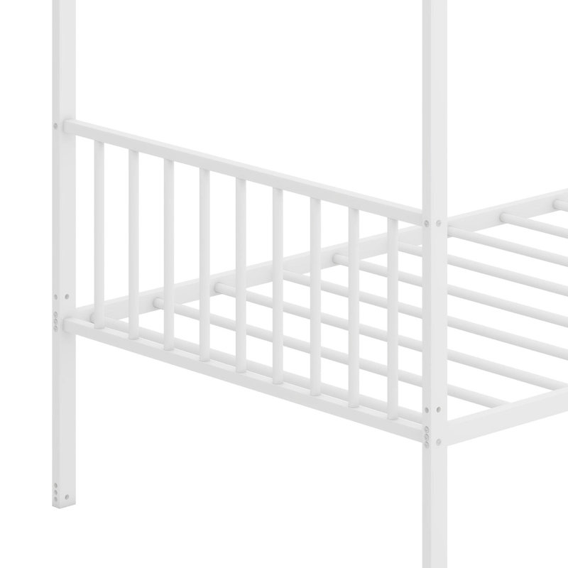 Lit en métal, Simple, Blanc