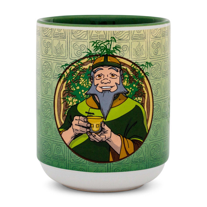 Tasse à thé asiatique en céramique Avatar: The Last Airbender Uncle Iroh | Contient 9 onces