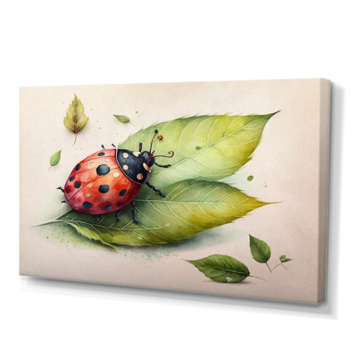" Ladybug On A Leaf "