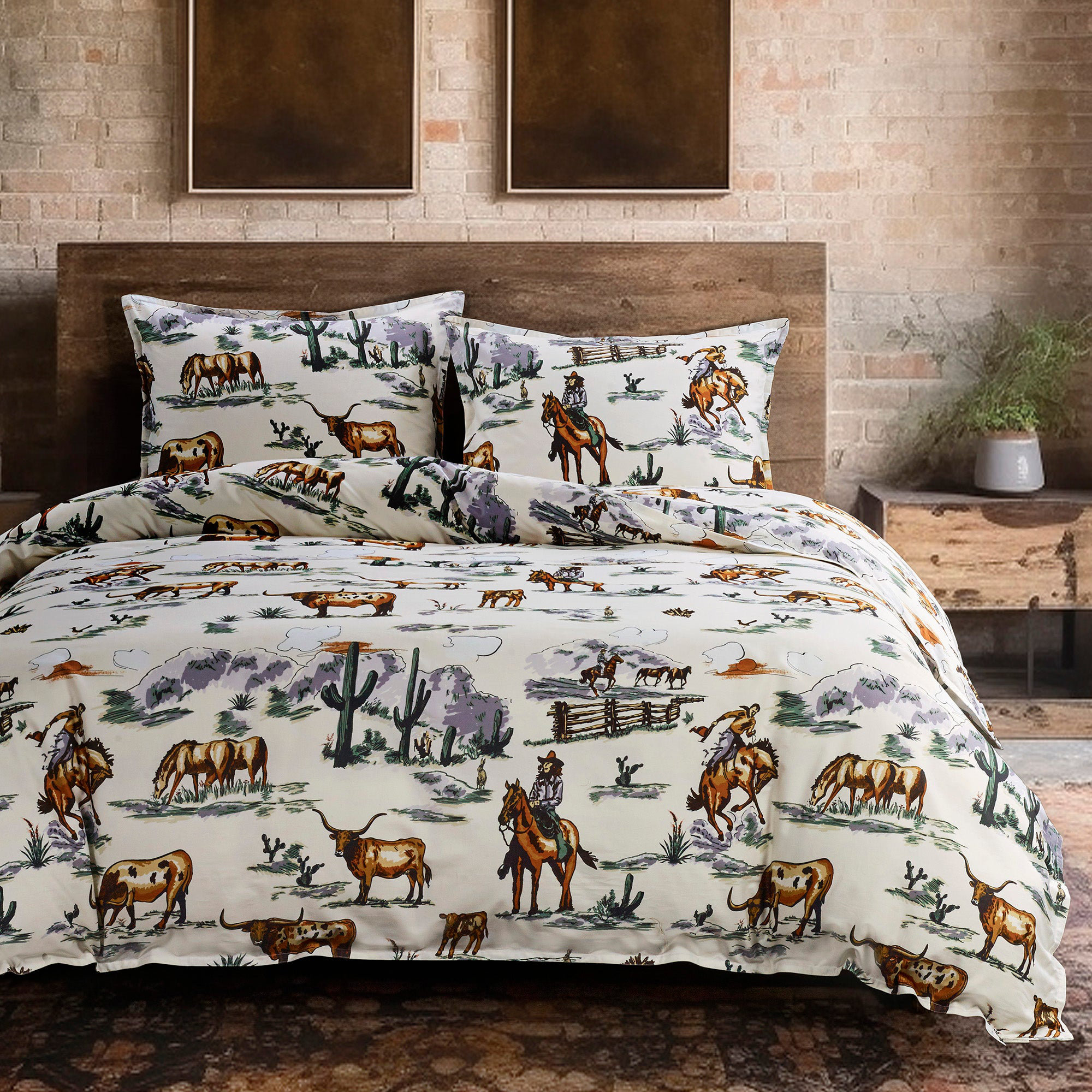 https://assets.wfcdn.com/im/33157582/compr-r85/2494/249467095/duffle-bag-cowboy-cow-longhorn-horse-animal-print-cotton-western-rustic-comforter-set.jpg