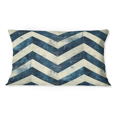 Chevron Charm II - Coussin lombaire à chevrons