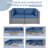 Rister 59'' Wide Wicker with Cushions-1535410301
