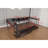 Corner Bed Frame Full Size with Bookcase and 2 Underbed Storage Drawers, Modern Bed with LED Light and Charging Station, Left and Right Interchangeable-693864912-693864877
