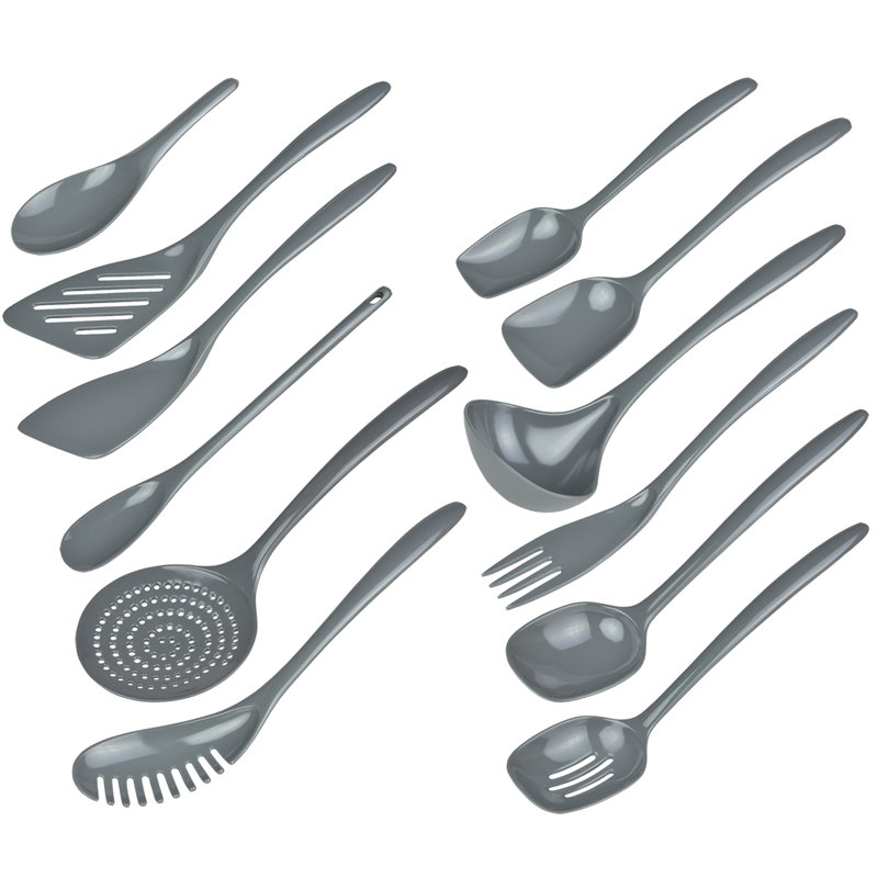 Ensemble d'ustensiles de cuisine 12 pièces Hutzler, gris